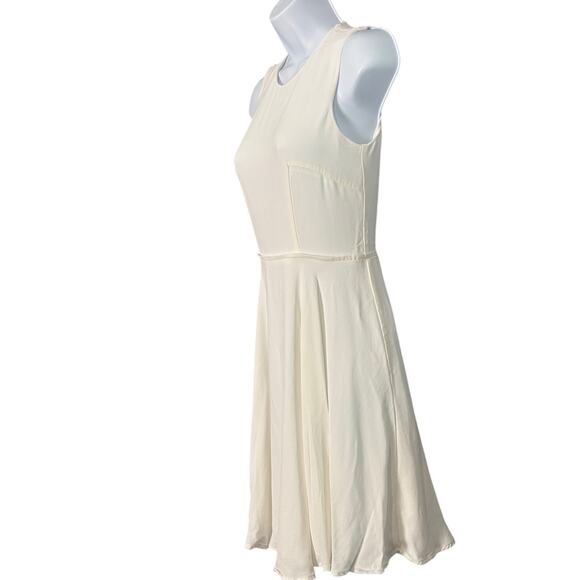 French Connection Classic White Sleeveless Fit
& Flare Dress Size 0 - Picture 4 of 8